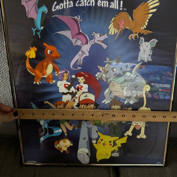 Vintage Pokémon Poster “Gotta Catch ’Em All!” Framed 20x16 – Scorpio Posters Off - Picture 9 of 10